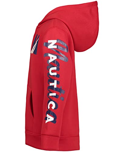Image of Nautica Boys' Long Sleeve Fleece Full Zip Hoodie, Comfortable, Relaxed Fit