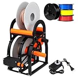 Design convivial : léger et portable, cet enrouleur est facile à installer et à utiliser sans vis. Il dispose d'une pince de positionnement du filament qui stabilise le filament pendant l'enroulement, empêchant le balancement et le déplacement.