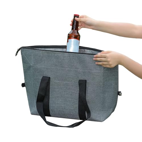 Générique Bolsa isotérmica | Bolsa isotérmica plegable espaciosa para picnic, viajes, playa, compras, camping, escuela, comidas, senderismo, estudiantes, trabajo
