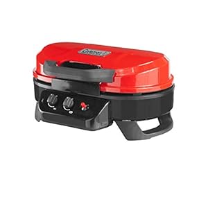 Coleman RoadTrip 225 Portable Tabletop Propane Grill, Gas Grill with 2 Adjustable Burners, Instastart Ignition, & 11,000 BTUs of Power for Camping, Tailgating, Grilling & More