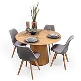 Homely® - Conjunto Comedor Nórdico Freja, Precioso Conjunto de Estilo Escandinavo