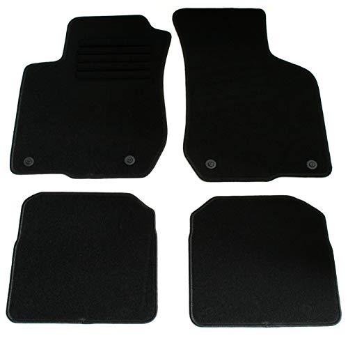 AD Tuning HG2554 Velours Fußmatten Set (4-teilig) Schwarz Passform Autoteppiche