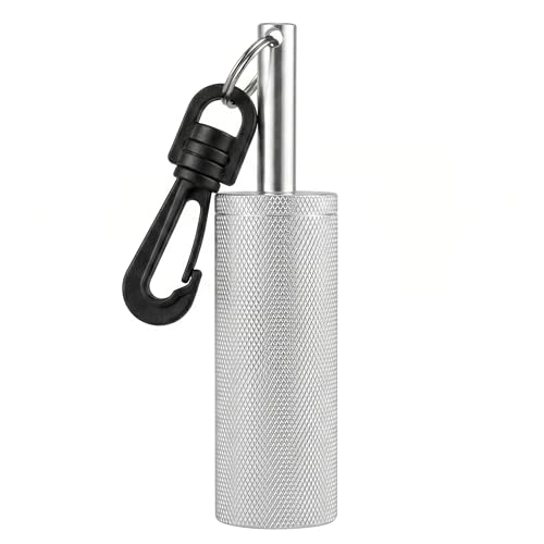Monwssoe Diving Noise Maker, High-Frequency Underwater Rattle Tool, Aluminum Alloy Diving Accessories - Silver