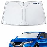 Goodyear Foldable Windshield Sunshade for Nissan Rogue Sport 2017-2022 SUV, Car Accessories, Sunshade Cover, Sun Shade Car Windshield, Window Sun Blocker - GY008351