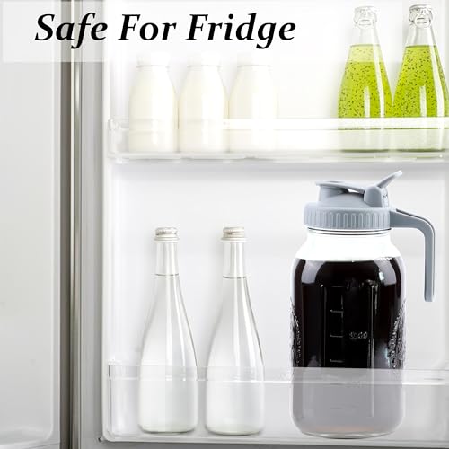 Máquina de café Cold Brew de 1,8 l, jarra de cerveja fria com coador, cafeteira gelada de vidro de 1