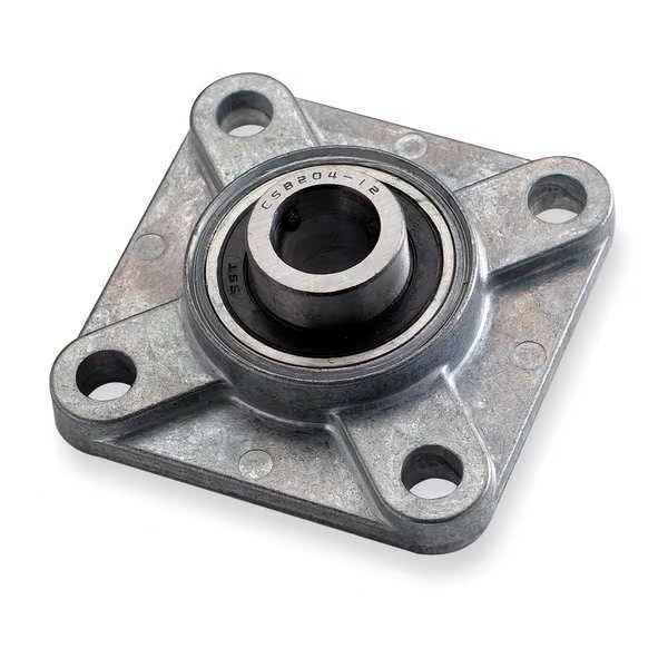 Flange Bearing, 4-Bolt, Ball, 1/2