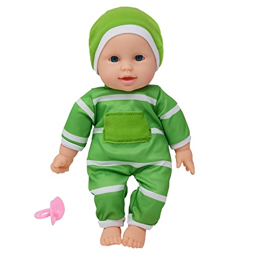 Muñeca de cuerpo suave 11 pulgadas con chupete miniatura 1