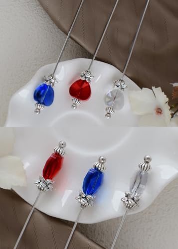 Image of Alilang Classic Vintage 3Pcs Hat Brooch Pin Set with Rhinestone and Pearl Accents for Scarves and Hats Lapel Pin Accessories