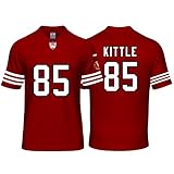 Custom Mens/Youth Football George Stitched T-Shirt for Sports Fan KITTLE red No Brand/Logos
