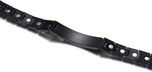 Miniatura 3 de Pulsera personalizada de identificación de alerta médica para hombres, pulsera de acero inoxidable grabada con láser, identificación de emergencia