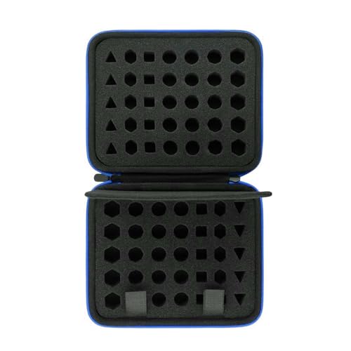Xanorrg Organizadores De Almacenamiento De Dados Duraderos con Bandeja Ranurada Extraíble Y para Un Transporte Seguro Bandeja Y Estuche Compactos para Dados