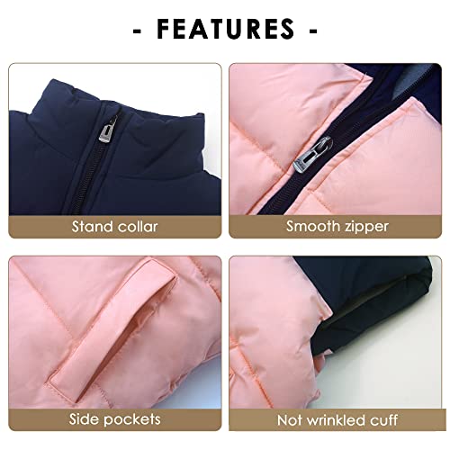 Aieoe Girls Boys Basic Sleeveless Zipper Vest Casual Soild Tank Tops With Pocket Outerwear Coat Jacket Pink 8-10 Years #TOP3