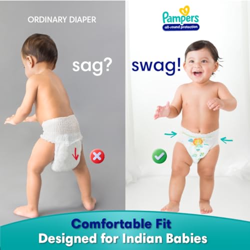 Image of Pampers Complete Skin Comfort Pants, Anti-rash blanket, Lotion with Vitamin E & Aloe Vera, New Born /X-Small (NB /XS), 54 Count, Upto 5kg (Pack of 3)