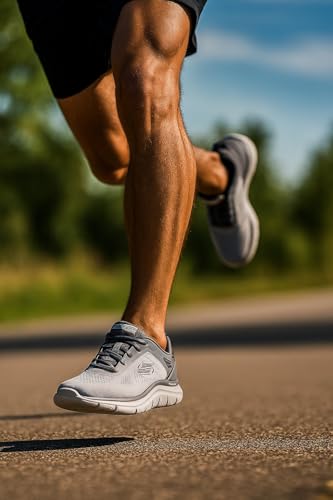 Skechers Men's Track - Broader Sneaker In Gray/Charcoal, Size 11 | Textile/Synthetic, Vegan, Machine Washable - 2