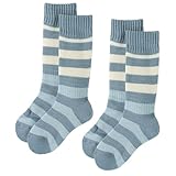 VAXPOT(バックスポット) スキーソックス キッズ ジュニア 2足組 【パイル編み 足首サポート ソフト仕上げ】 VA-1751 BD-BLU 19-22cm