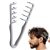 STRUKTURPASTE Lockenkamm Textur Kamm,Haarzange Texturkamm Texture Comb Styling Kamm Roots Volume Tool für Die Haarwurzeln Mit Ponyansatz Pflegen,Lifting Haarwurzeln Haarbürste für Männer und Frauen