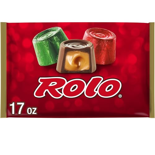 ROLO Rich Chocolate Caramels, Christmas Candy Bag, 17 oz
