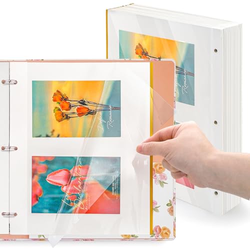 Elsjoy 100 Sheet Photo Album Refill Pages
