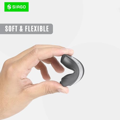 Image of SIAGO TPU Key Cover Compatible with Tata Nexon | Harrier | Safari | Altroz | Tigor | EV | Punch | Tiago EV Electric 4 Button Smart Key (Grey Pack of 1)