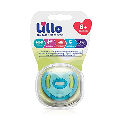 Chupeta Soft Comfort 100% Silicone Tam.2 Azul – Lillo