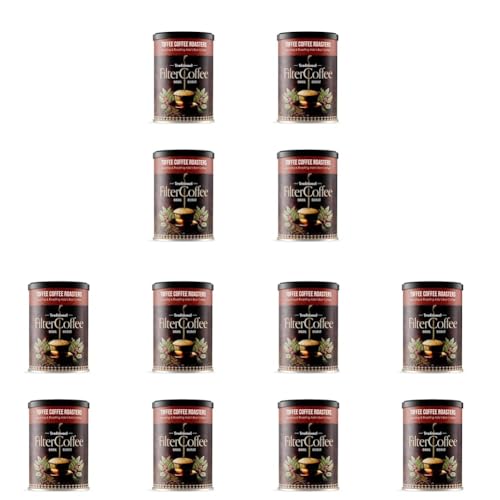 Image of Toffee Coffee Roasters | Pack of 12 x 200gm (800gms) South Indian Filter Coffee| As Seen On Shark Tank | Specialty Blend| Traditional Dark Roast Signature Filter Coffee