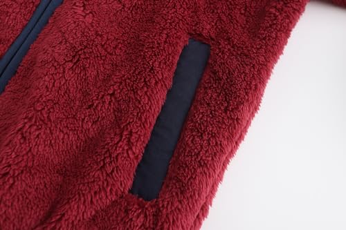Image of Boys Girls Soft Fleece Sherpa Full-zip Jacket