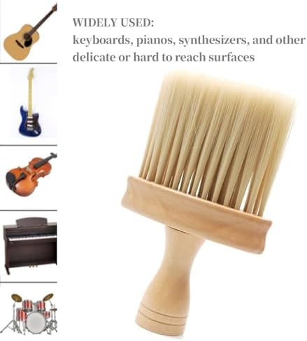 Cepillo Quitapolvo para Instrumentos, Doble Cara, Madera miniatura 4