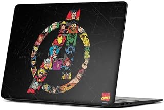 Skinit Decal Laptop Skin Compatible with Surface Laptop 7 15in - Officially Licensed Marvel Classic Comics Avengers Logo Design