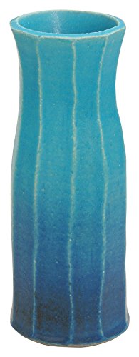 Marui Pottery MR-1-2502 Shigaraki Ware Hephimon Vase Pottery, Flower Base, Sparkling Flowers, Clear Storm, Approximately 9.8 inches (25 cm), Ceramic, Made in Japan -  丸伊製陶