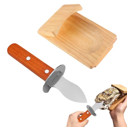 JDCMEI Oyster Shucker Clamp Oyster Opener & Holder Oyster Shucking Clamp Oyster Shucker Opener Kit Practical Shellfish Seafood Opener Tool for Home Use Party Picnic Camping