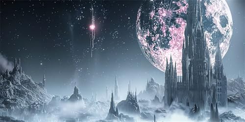 Large Diamond Painting 200x100cm Diamond Art Painting Castle Diamond Painting Kit, DIY Starry Diamond Art Kits Adults, Full Drill Diamond Crystal Rhinestone Arts and Crafts Painting, Room Decor ZX-125 - Image 3