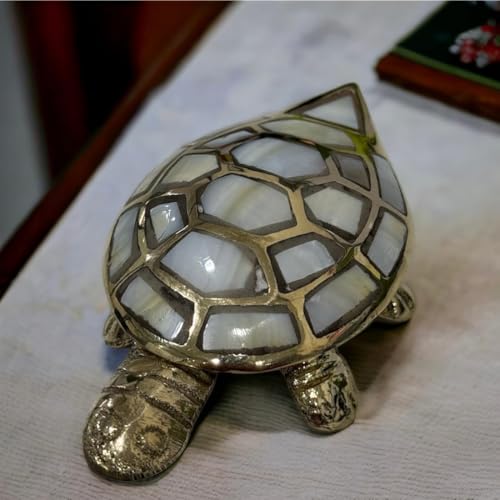Image of Essential Feng Shui Tortoise Wish Fulfilling Brass Tortoise with Secret Wish Compartment for Good Luck for Home, Wealth and Prosperity (Pack of 2)