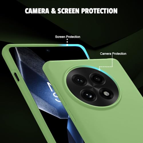 Image of LIRAMARK Liquid Silicone Soft Back Cover Case for OnePlus 13 /1+13 5G (Mint Green)