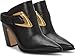 Vince Camuto Women's Baily High Heel Buckle Mule, Black, 8