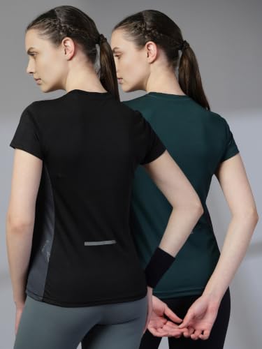 Image of CHKOKKO Gym Tshirt for Women Workout Dry Fit t Shirt Sports Tshirt Lightweight Round Neck Breathable Half Sleeve Activewear Mesh Running Yoga Tops for Woman
