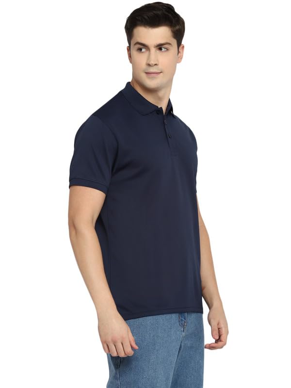 Image of Southern Alps Polo Collar T-Shirt with Moisture Wicking for Men