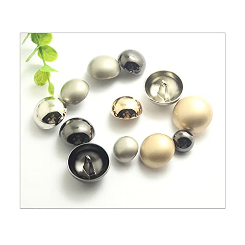 5pcs Metal Shank Single Hole Button, DIY Blazer Coats Clothes Decoration, for Sewing Crafts (Silver, 23mm) by vingol - Used condition - Image 6