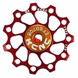 Peso:9 g por unidad. KCNC- Engranaje para piñón de bicicleta ultraligero 11T para Shimano, Campagnolo, SRAM, etc. Color rojo. 1 unidad.
