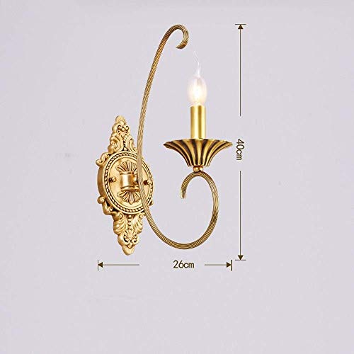 Lumière murale E27 lanterne en cuivre applique design escalier