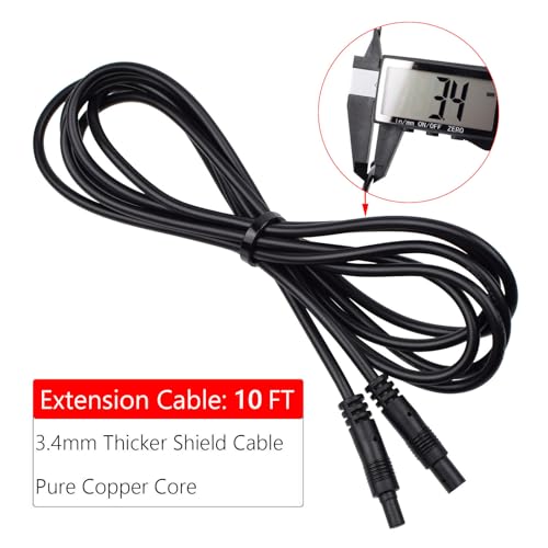 Image of 4Pin Dash Cam Extension Cable 4Pin Backup Camera Extension Cord, Rear View Mirror Camera Extension Wire, Dashcam Rear Camera Extension Cable, Rearview Reverse Camera Extension Cord (10FT)