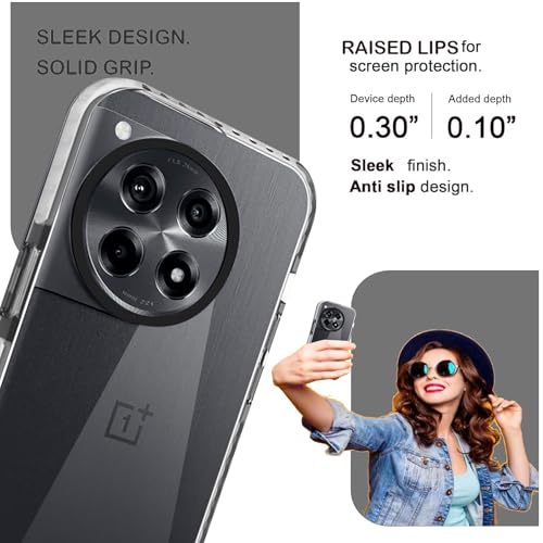 Image of A rtistque Ultra Stylish Back Cover Case for OnePlus 12R 5G | Premium Shockproof TPU | Protective Design | OnePlus 12R 5G Cover - White