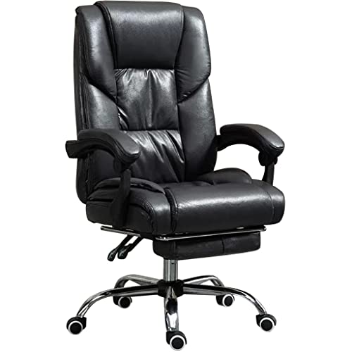 DXIUMZHP Silla De Escritorio Aliviar La Fatiga Executive Chairs, Ergonómico Silla De Computadora, Reposabrazos Reclinable Doméstico con Reposapiernas, Cojinete 150KG/330.7LBS Cover