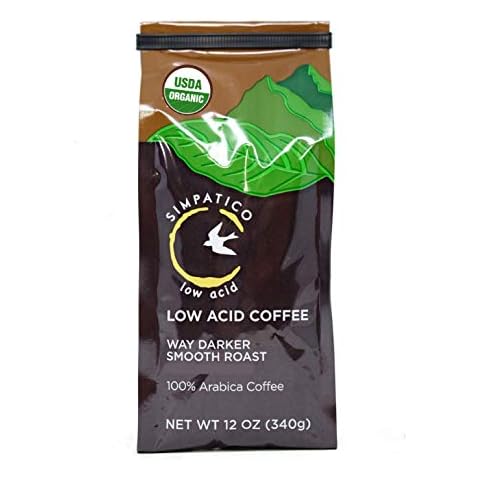 Simpatico Low Acid Coffee - Regular - Organic Way Darker - Ground (12oz bag) Cover
