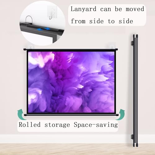 Pantalla de proyección portátil para interiores y exteriores de 72 pulgadas miniatura 5