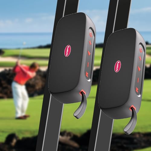 2-Pack Golf Cart Speaker, 40W Dual-Sided 5000mAh Magnetic Bluetooth Speaker for Golf Cart with Premium Sound, IPX7 Waterproof Golf Cart Accessories, Ideal Golf Gifts for Men