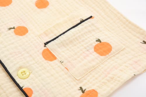 Image of BINIDUCKLING Toddler Pajama Set Short Sleeve Sleepwear Boy Girl Button Down Pjs Cotton Loungewear Nightclothes