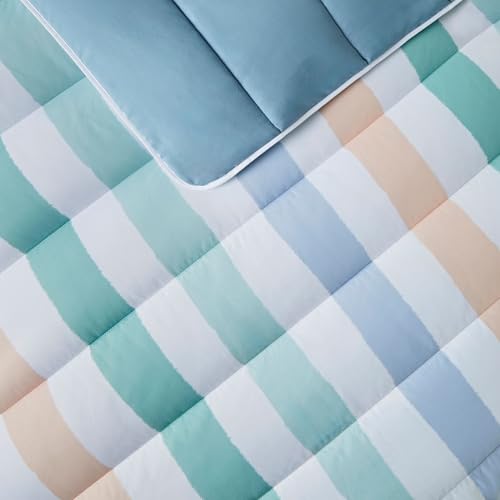 Night Lark Coverless Duvet and Pillowcase Set, Spring Summer Collection – 6 Tog Coverless Double Duvet with Advanced Smartfil® Fibre, Machine Washable – Painted Stripes, Double Bed Size - Image 2