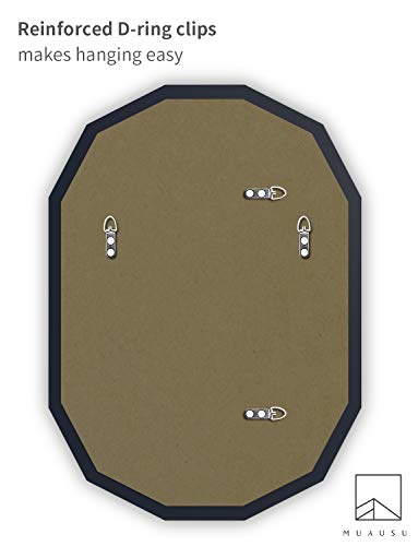 Frameless Scalloped Wall Mirror For Bathroom - Rectangle 20'' X 28'' X 1" Beveled Edge Frameless Rectangle Bathroom Mirror For Wall #TOP5