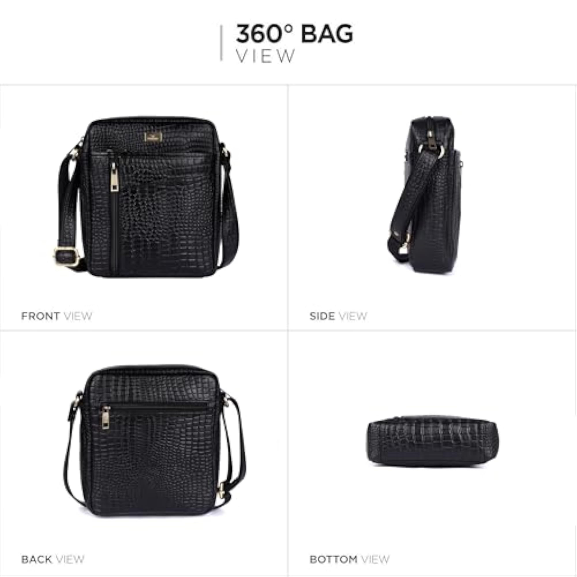 Premium Leather Sling Bag for Men & Women, Gift