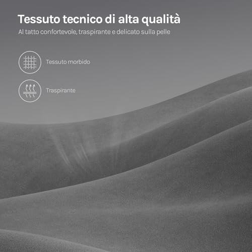 Sedia Gaming con Massaggio, Sedia da Ufficio Ergonomica Girevole Ampia Imbottita per Computer con Cuscino Lombare Massaggiante, Carico 150 Kg, Tessuto Tecnologico, Grigio+Giallo - Sedia gaming - Immagine 6